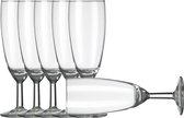 6x Champagneglazen/flutes transparant Vinata 150 ml - 15 cl - Champagne glazen - Champagne drinken - Champagneglazen van glas