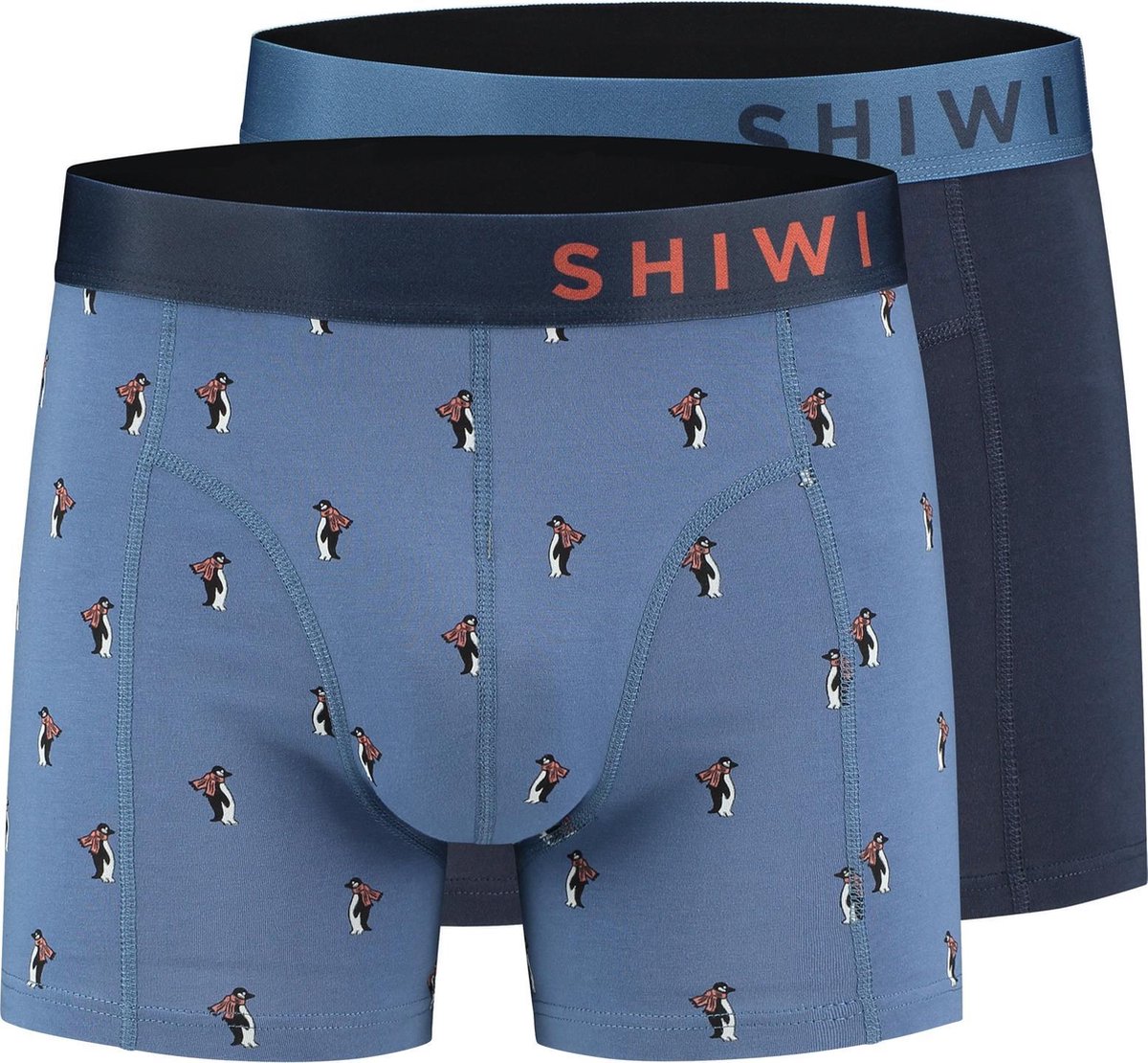 Shiwi Men boxershort Pinguin - blauw - l | bol.com