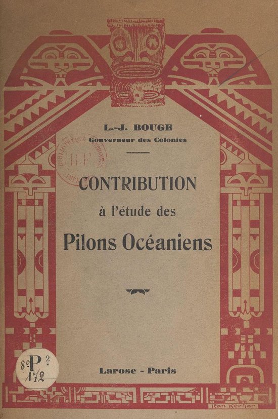 Contribution à l'étude des pilons océaniens - cover