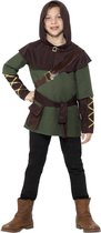 Smiffys Kinder Kostuum -Kids tm 12 jaar- Robin Hood Boy Groen/Bruin