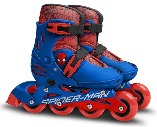 Marvel Spider-man Inline Skates Hardboot Rood/blauw Maat 30-33