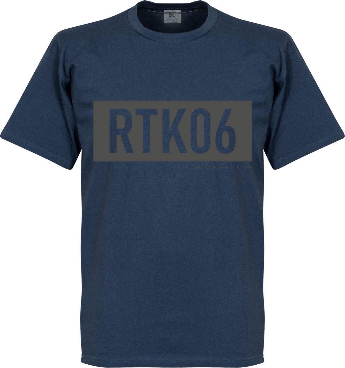 Retake RTK06 Bar T-Shirt - Denim Blauw - XXL