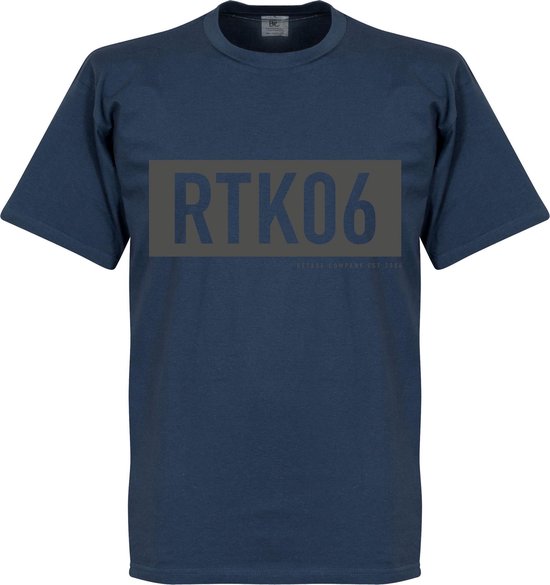 Retake RTK06 Bar T-Shirt - Denim Blauw