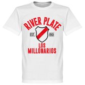 River Plate Established T-Shirt - Wit - XXXXL