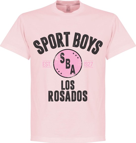 T-Shirt Établi Sport Boys - Rose - M