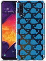 Galaxy A50 Hoesje Whales - Designed by Cazy