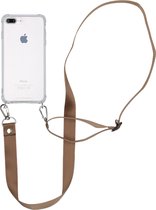 iMoshion Backcover met koord hoesje - Nylon iPhone 8 Plus / 7 Plus hoesje - Beige