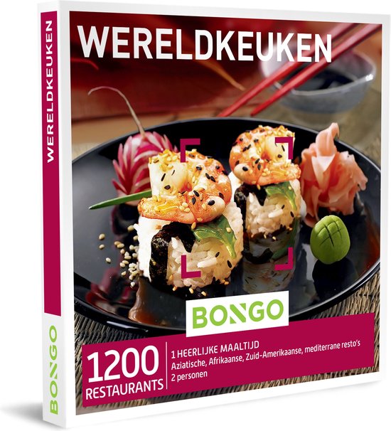 Bongo Bon België - Chèque cadeau cuisine du monde - Carte cadeau