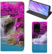 Geschikt voor Samsung Galaxy S20 Ultra Book Cover Waterval