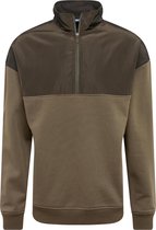 Urban Classics Sweater/trui -M- Military Troyer Groen