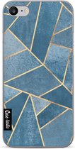 Casetastic Apple iPhone 7 / iPhone 8 / iPhone SE (2020) Hoesje - Softcover Hoesje met Design - Dusk Blue Stone Print