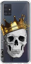 Casetastic Samsung Galaxy A51 (2020) Hoesje - Softcover Hoesje met Design - Royal Skull Print