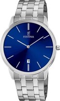 Festina F6868/2 Classics - Polshorloge - Staal - Zilverkleurig - Ø 40mm