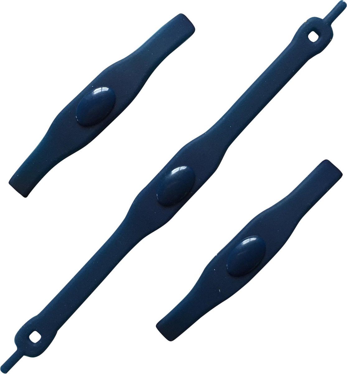 SHOEPS 8 Navy Blue - elastische veters