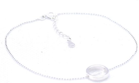 Enkelbandjes zilver 925 Sterling dikte 1mm - verstelbaar maat 21-24cm TBE53