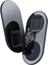 Baseus 2-in-1 Wireless Charging Pad Pro Edition - Zwart
