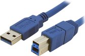 MediaRange USB 3.0 A Male naar USB 3.0 B Male - 3 m