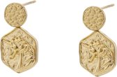 GO Dutch Label hammerd oorbel E0489-2-goud