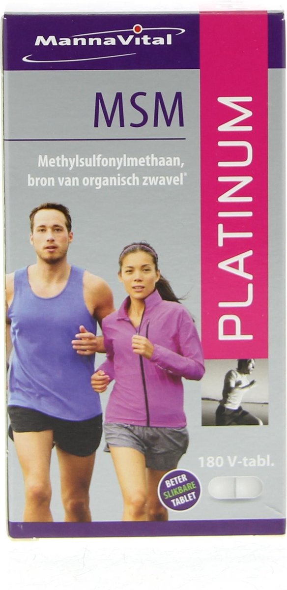 Bol.com Mannavital MSM Platinum 180 Tabletten aanbieding