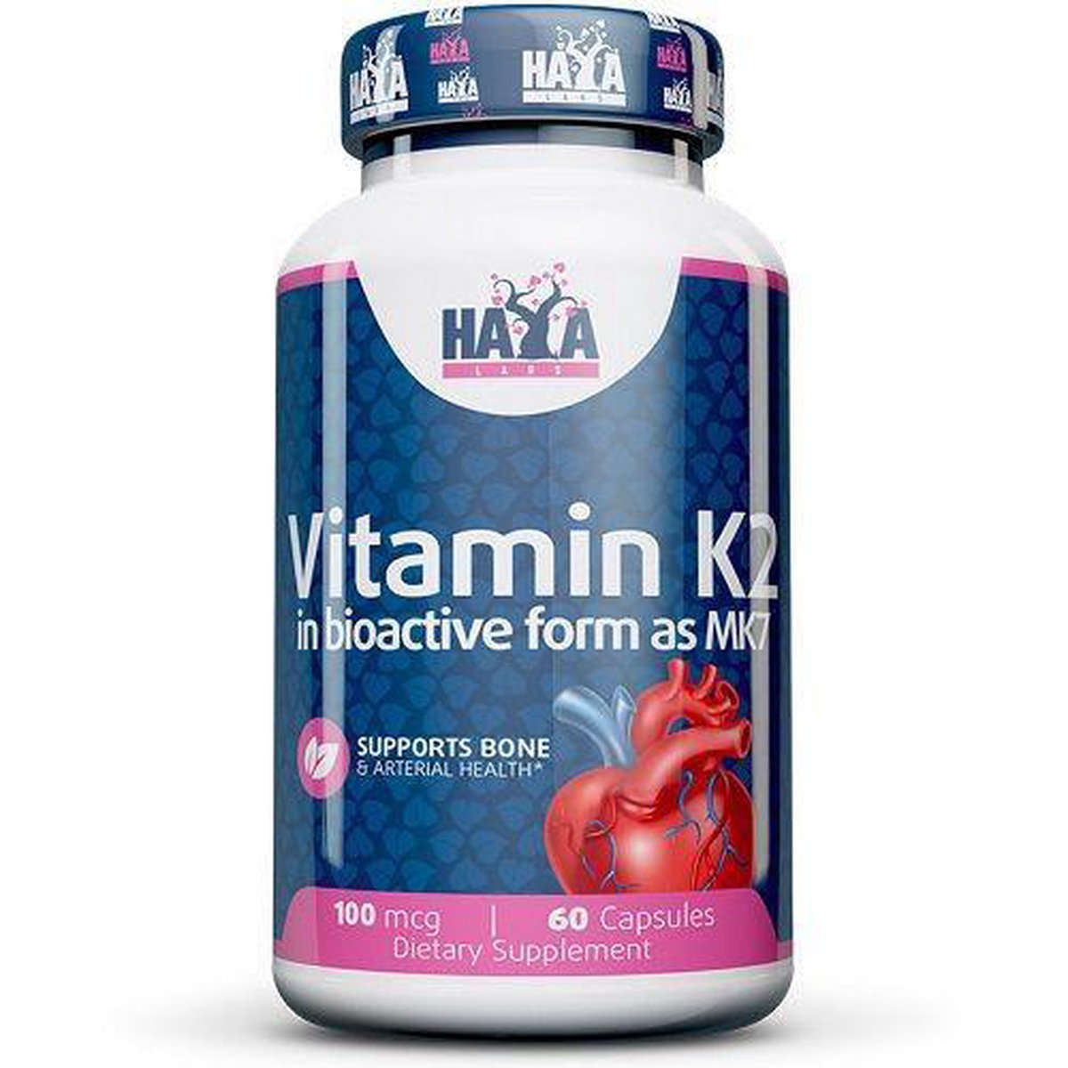 Goedkoopste Vitamin K2-Mk7 Haya Labs 60caps