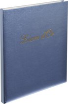 5x Gastenboek Balacron kaft met opschrift Livre d'Or - 140 pagina's - 21x19cm verticaal, Geassorteerd