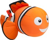 Cuddlebug - Clownfish - Knuffelkussen - Kampeerkussen - Nekkussen (reizen) 32 cm x 17 cm - Oranje