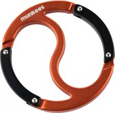 Munkees Karabijnhaak Yin-yang Oranje 6,5 Cm