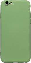 ADEL Premium Siliconen Back Cover Softcase Hoesje Geschikt voor iPhone 6/6S - Lichtgroen