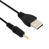 USB naar 2.5MM DC Oplader Kabel Adapter | Zwart/Black|60CM|TrendParts