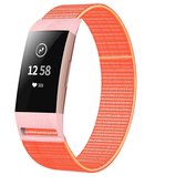 Fitbit Charge 3 nylon bandje (oranje)