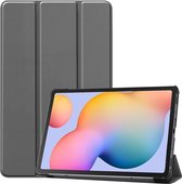 Hoes Geschikt voor Samsung Tab S6 Lite - Stijlvolle tablethoes - Diverse kijkhoeken - Grijs