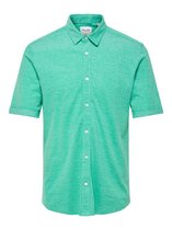 Onscuton Ss Knitted Melange Shirt R 22011833 Greenlake