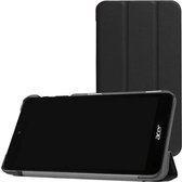 Tablet hoes geschikt voor Acer Iconia One 7 B1-780 Tri-Fold Book Case Zwart