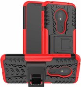 Motorola Moto G7 Play hoes - Schokbestendige Back Cover - Rood