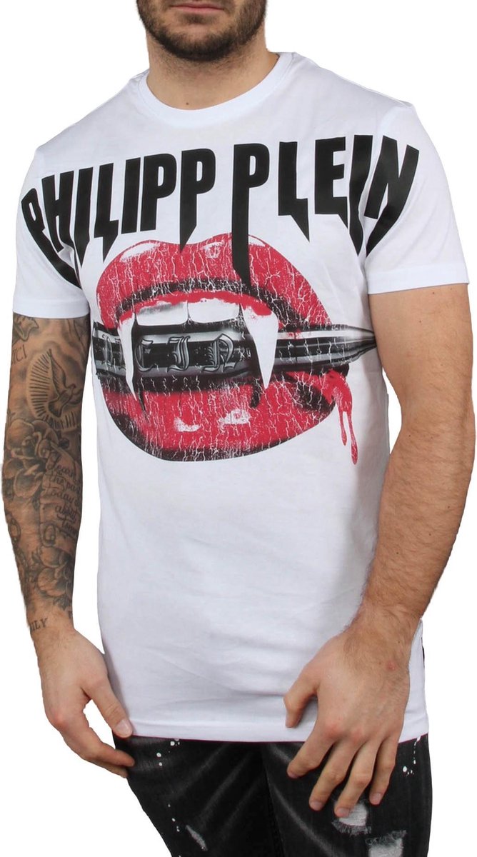 compact vanavond redden Philipp Plein T-shirt round neck SS Vampire | bol.com