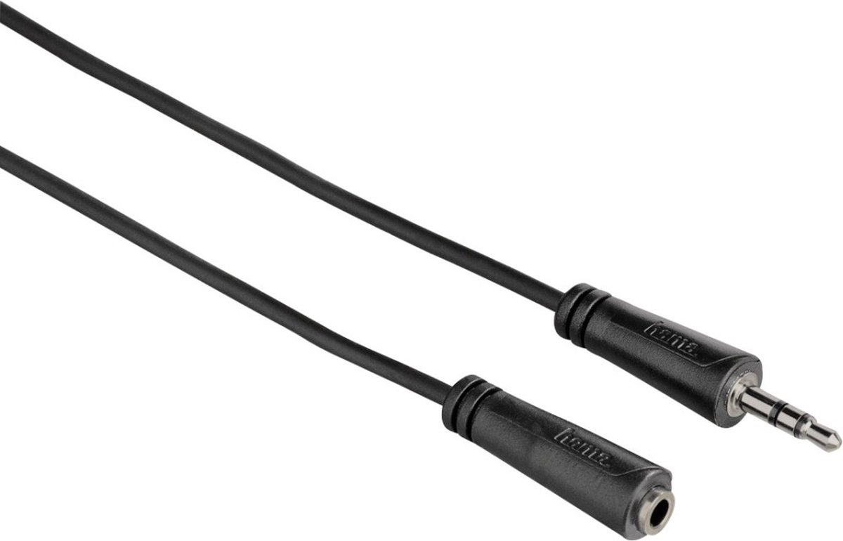 Hama audio verlengkabel 3,5 jack 3m, 1 ster
