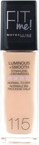 Maybelline Fit Me Luminous + Smooth Foundation - 115 Ivory