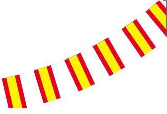 Zwaaien as matchmaker 2x Papieren slinger Spanje 4 meter - Spaanse vlag - Supporter  feestartikelen - Landen... | bol.com