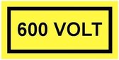 600 volt sticker 100 x 50 mm