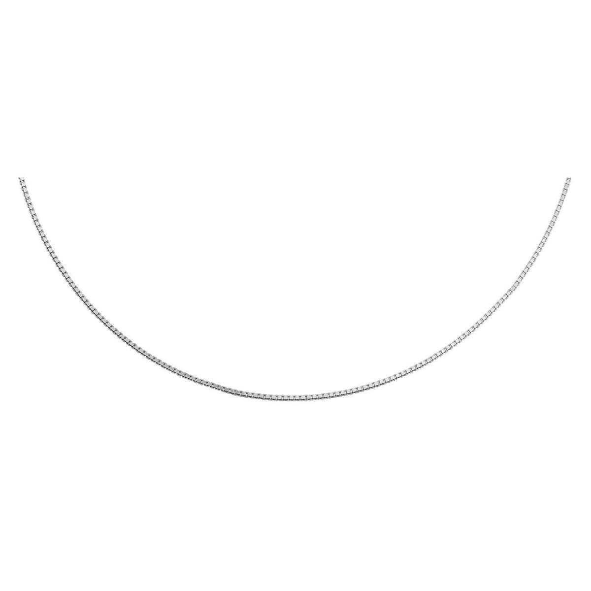 Lucardi Dames Ketting met venetiaanse schakel - Echt Zilver - Ketting - Cadeau - 60 cm - Zilverkleurig