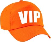 VIP pet  / baseball cap oranje met witte bedrukking voor dames en heren - Holland / Koningsdag - Very Important Person cap