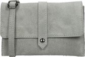 Charm London Leather Elisa crossbody tas light grey