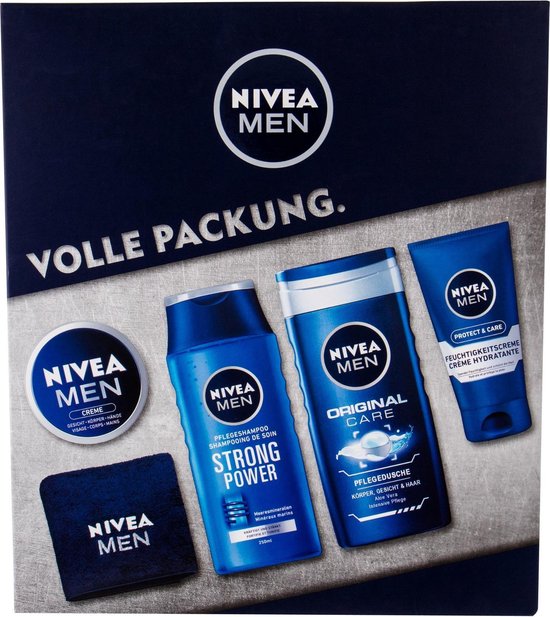 Nivea Men geschenkset Creme 150ml + Gel douche 250ml + Creme 75ml - Shampoo  250ml | bol.com