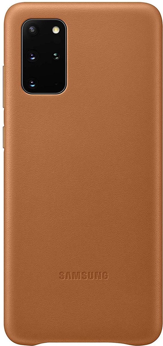 Samsung Leather Hoesje - Samsung Galaxy S20 Plus - Bruin
