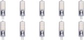 LED Lamp 10 Pack - Aigi - G4 Fitting - 3.6W - Helder/Koud Wit 6500K | Vervangt 35W - BES LED