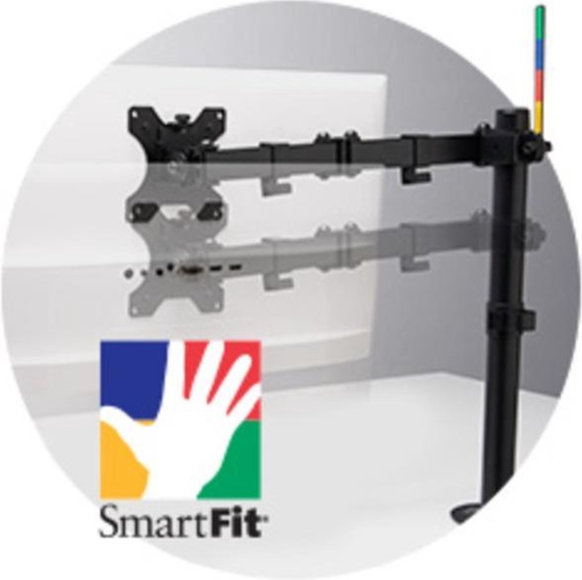 Kensington SmartFit Ergo Dubbele Extended Monitor arm - tot 32 inch thumbnail 4
