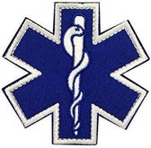 Militaire Molon Labe Star of Life Patch - 7 x 7 cm