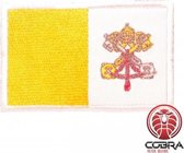 Vlag Vaticaan stad geborduurde patch embleem met klittenband