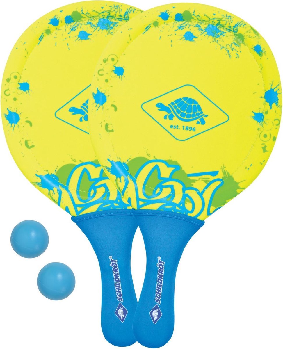Donic Schildkröt Beachballset Geel/blauw