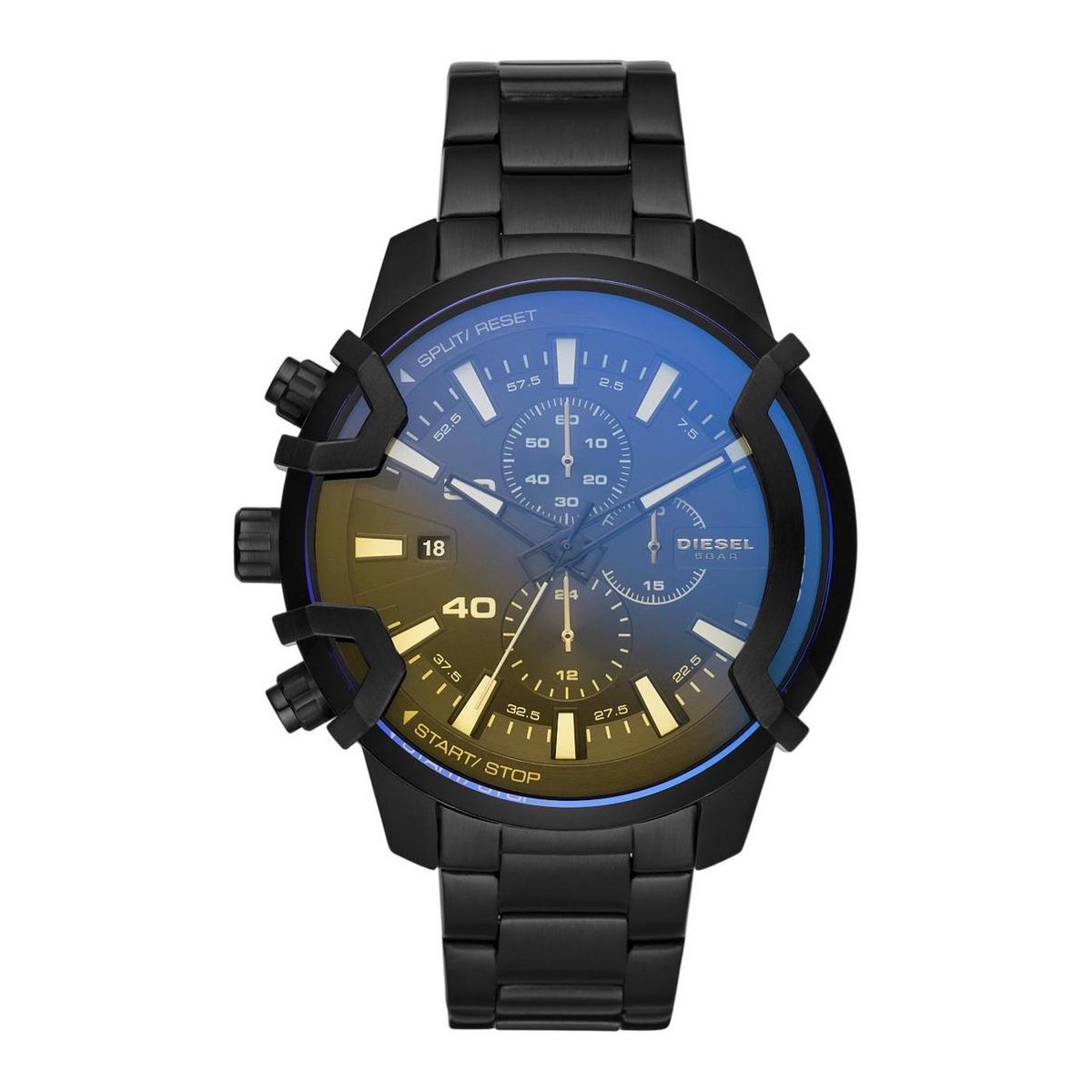 Diesel Griffed DZ4529 Horloge - Staal - Zwart - Ø 48 mm